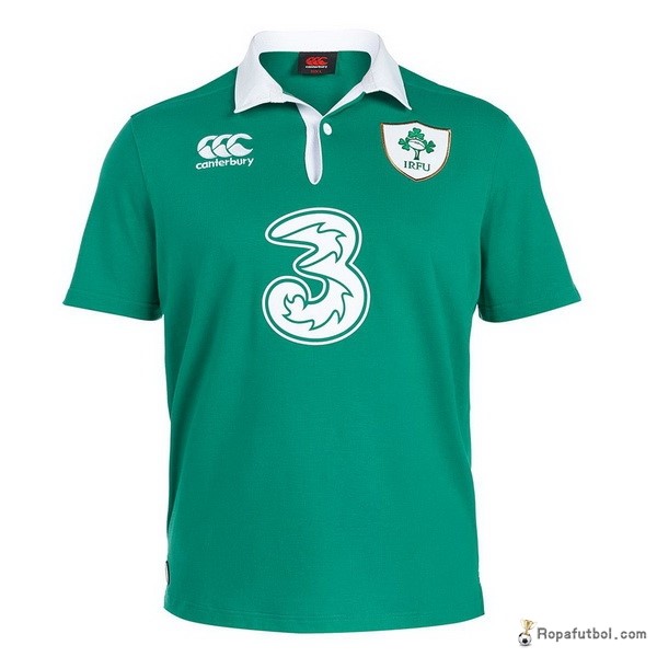 Camiseta Rugby Irlanda Canterbury Replica Primera Ropa 2016 Verde